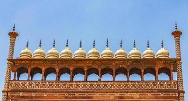 Taj Mahal Agra Indien Great Gate Red erstaunlich detaillierte Architektur. foto