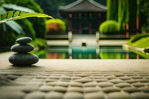 Zen Garten, Zen Garten, Zen Garten, Zen Garten, Zen Garten,. KI-generiert foto