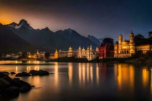 das Stadt von udaipur im Indien. KI-generiert foto