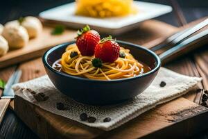 das Beste Pasta Rezepte zum ein gesund Diät. KI-generiert foto