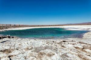 Landschaft von das versteckt baltinache Lagunen - - Atacama Wüste - - Chile. foto