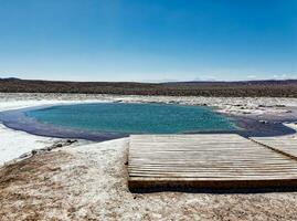 Landschaft von das versteckt baltinache Lagunen - - Atacama Wüste - - Chile. foto