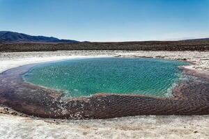 Landschaft von das versteckt baltinache Lagunen - - Atacama Wüste - - Chile. foto