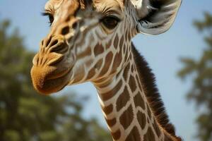 Giraffe. Hintergrund. ai generativ Profi Foto