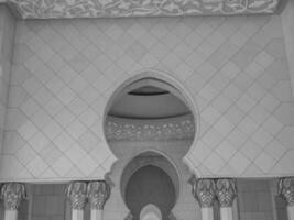 Moschee in Abu Dhabi foto