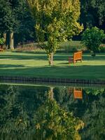 Schloss und Park im Westfalen foto