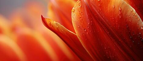 lebendig Tulpe Einzelheiten im Nahansicht. ai generativ foto