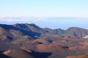 Haleakala-Krater auf Maui Hawaii foto
