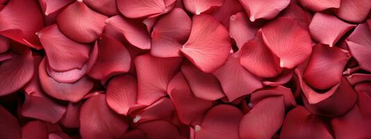 zart Makro Schuss von ein Rosa Rose Blütenblätter Oberfläche. ai generativ foto