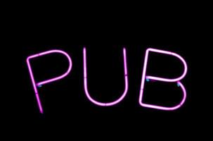 Neon-Pub-Schild foto