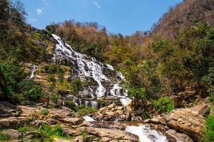 Mae Ya Wasserfall, Doi Inthanon Nationalpark, Chiang Mai, Thailand foto