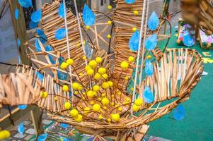 Blumenfest in Girona Temps de Flors, Spanien. 2018 foto