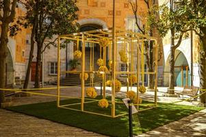 Blumenfest in Girona Temps de Flors, Spanien. 2018 foto