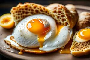 das Beste Lebensmittel zu Essen zum Frühstück. KI-generiert foto