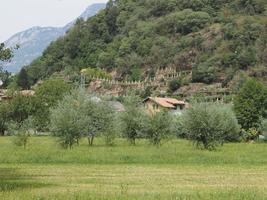 Landschaft im Aostatal, Italien foto