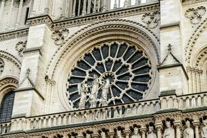 die kathedrale von notre dame in paris, frankreich foto