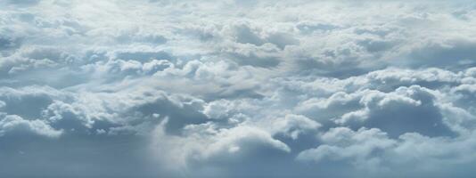 still Himmel gefüllt mit wogend Wolken. ai generativ foto