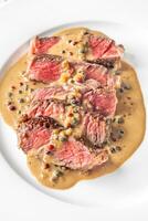 Steak au poivre foto