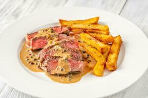 Steak au poivre foto