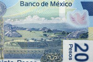 Aussicht von monte albanisch von Mexikaner Geld foto