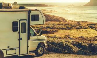 Cambria Kalifornien Pazifik Küste Camping im modern rv Wohnmobil van Klasse c foto