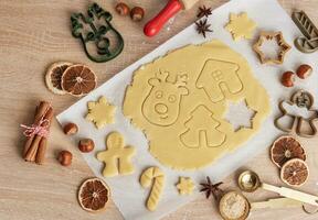 Weihnachten Backen, Lebkuchen Kekse foto