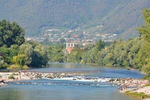 malerischen Blick auf den Fluss foto