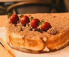 Fingerlecken hausgemacht Gourmet-Stil Tiramisu Kuchen foto