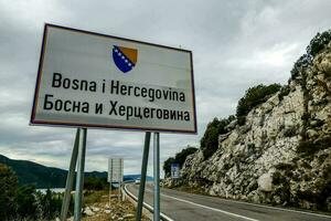 Zeichen im Kroatien foto