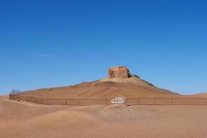 Landschaftsansicht des alten Yangguan-Passes Gansu China foto