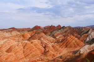 Zhangyei Danxia Landform in Gansu China. foto