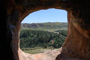 schöne landschaftsansicht des mati-tempels in zhangye gansu china. foto