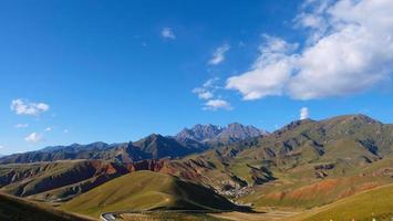die qilian berglandschaft berg drow in qinghai china. foto