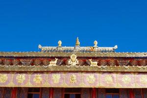 tibetisch-buddhistisches Kloster Arou da Tempel in Qinghai China. foto