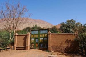 altes wohnhaus in tuyoq dorf tal inturpan china. foto