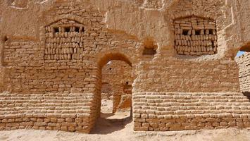 Landschaftsansicht von Gaochang Ruinen Inturpan Provinz Xinjiang China. foto