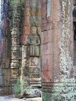 Steinbildhauen bei Banteay Kdei in Siem Reap, Kambodscha foto