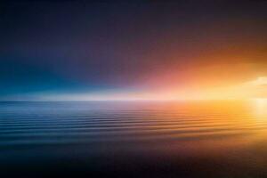 Sonnenuntergang Über das Ozean. KI-generiert foto