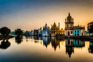 das schön Stadt von Amritsar im Indien. KI-generiert foto