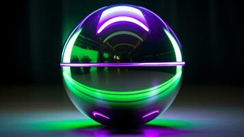 Neon- transparent Ball Hintergrund foto