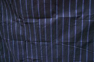 schwarz Streifen Baumwolle lungi Stoff Muster abstrakt Textur Hintergrund foto