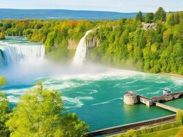 Niagara, das sehenswert Sehenswürdigkeiten, Aktivitäten, und lokal Küche, Herstellung es ein unvergesslich Erfahrung foto