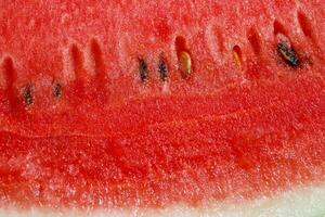 rot Wassermelone Obst Textur Hintergrund Bild Reich im gesund Nährstoffe foto