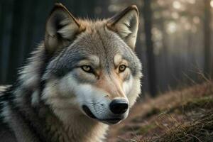 Wolf. ai generativ Profi Foto