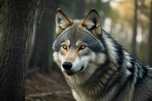 Wolf. ai generativ Profi Foto