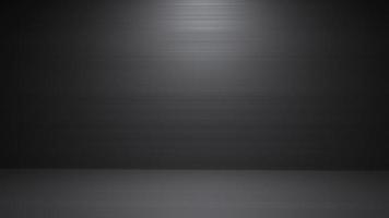 stilvoller Studioraum 3D, der schwarzen Betonhintergrund überträgt foto