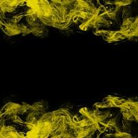 abstrakt Rauch Rahmen auf schwarz Hintergrund foto