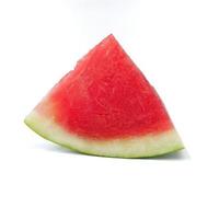 Scheibe Wassermelone lokalisiert auf einem weißen Hintergrund foto