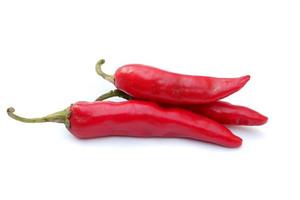 rote Chili auf weißem Hintergrund