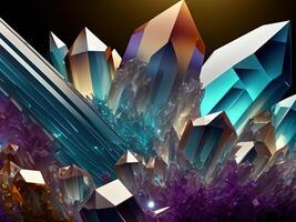 abstrakt Hintergrund mit bunt Kristall. foto